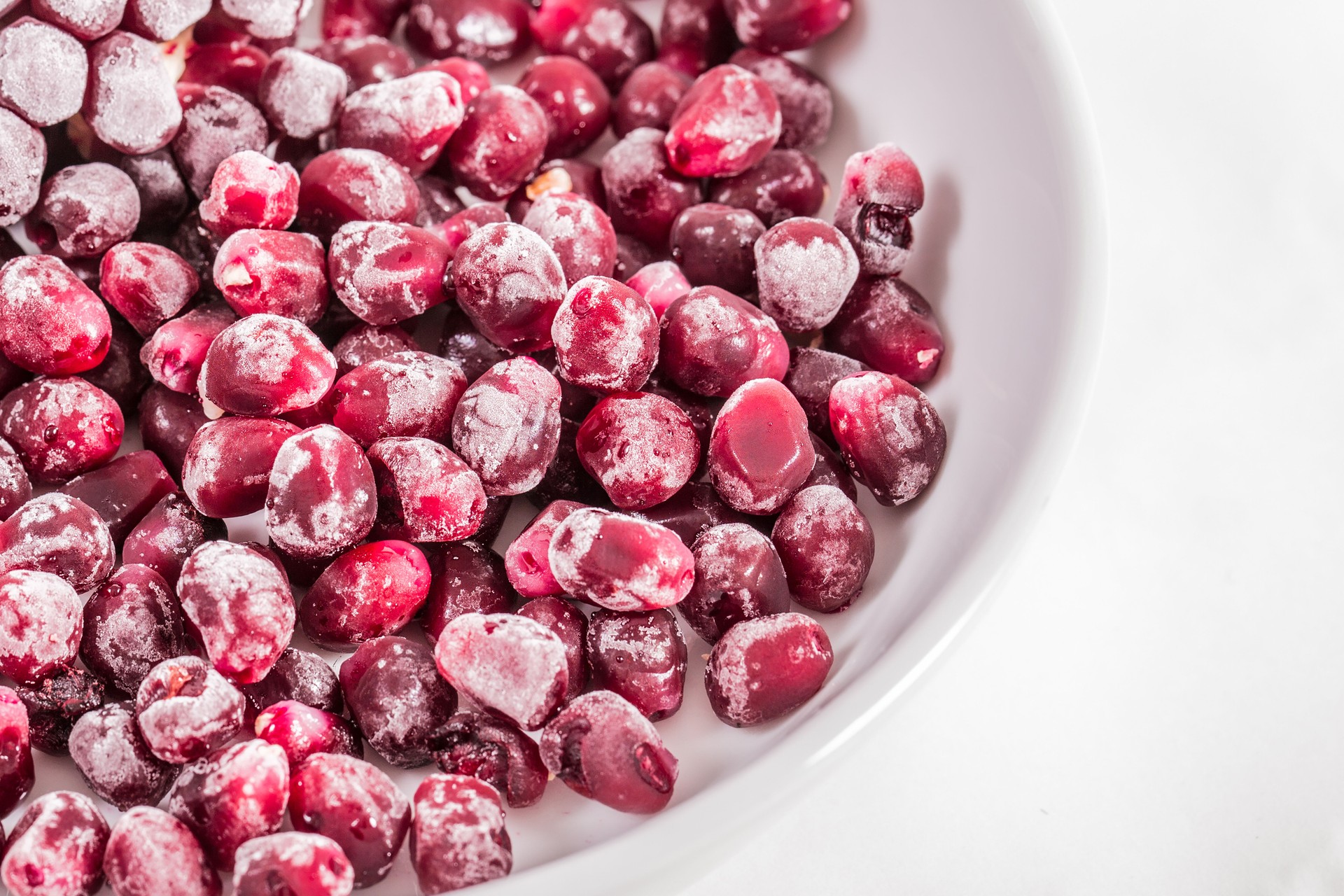 Frozen pomegranate